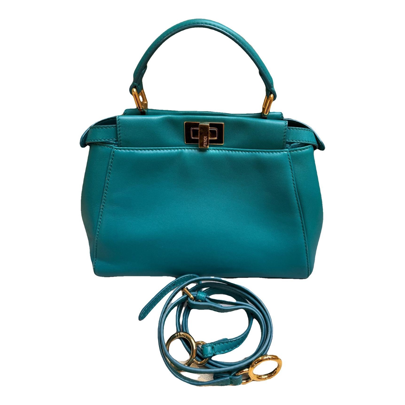 Peekaboo leather handbag