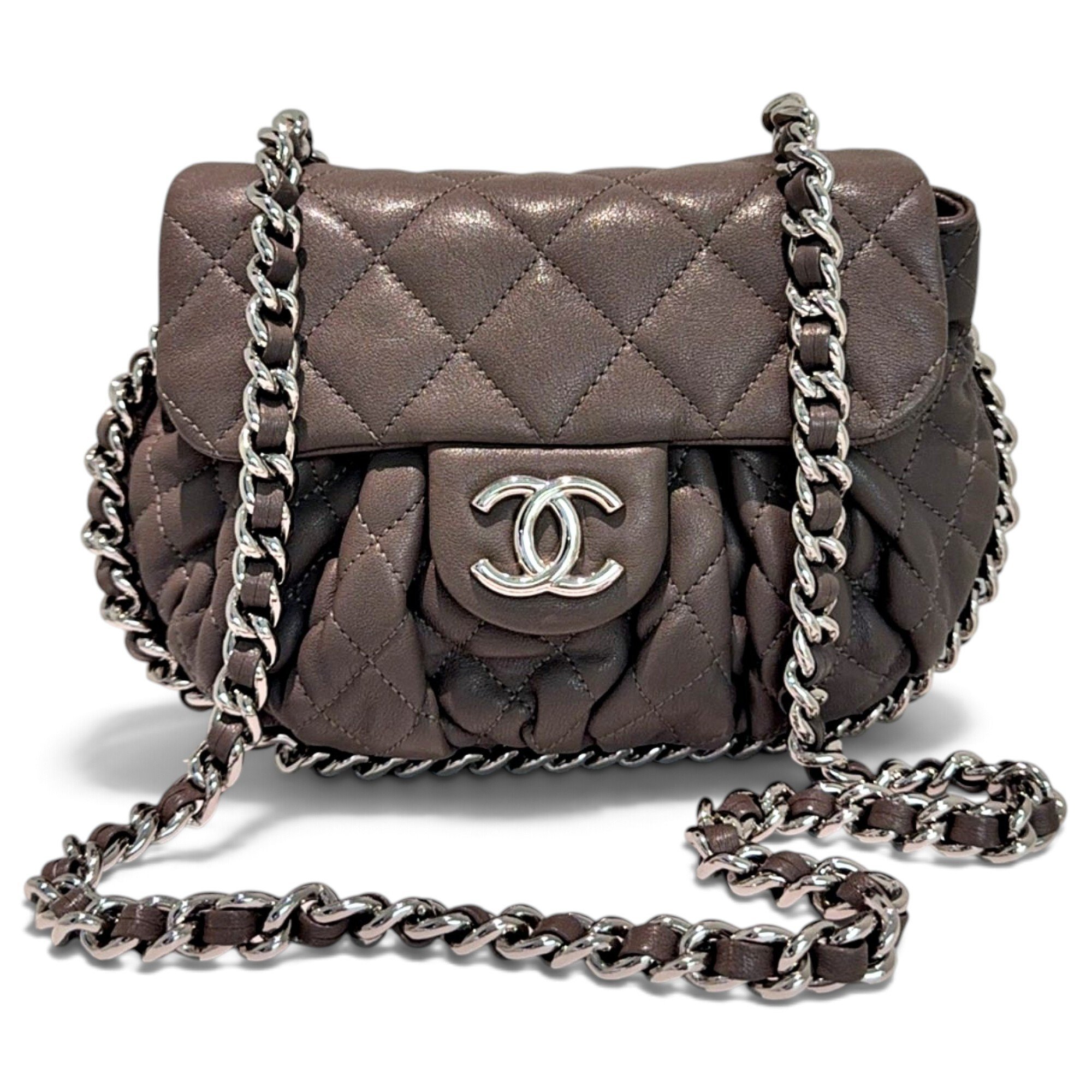 Chain Around leather handbag