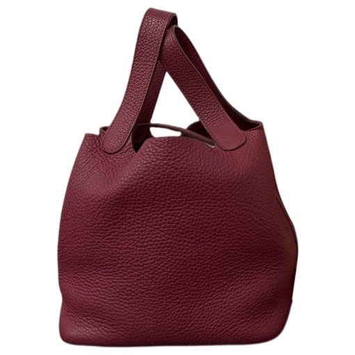 Picotin leather tote