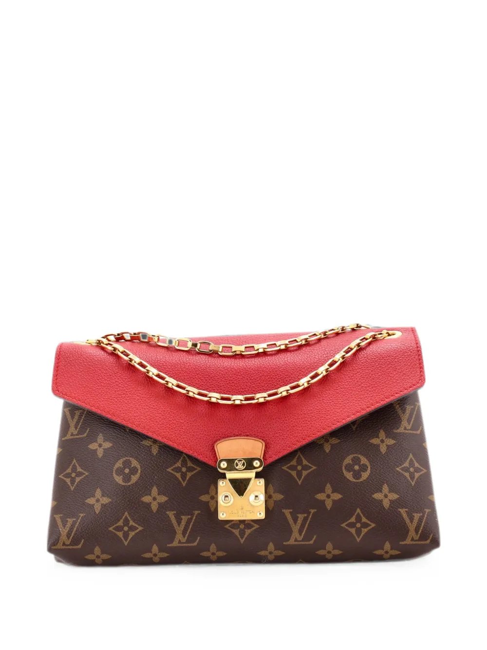Pallas Chain Monogram Canvas and Calfskin shoulder bag