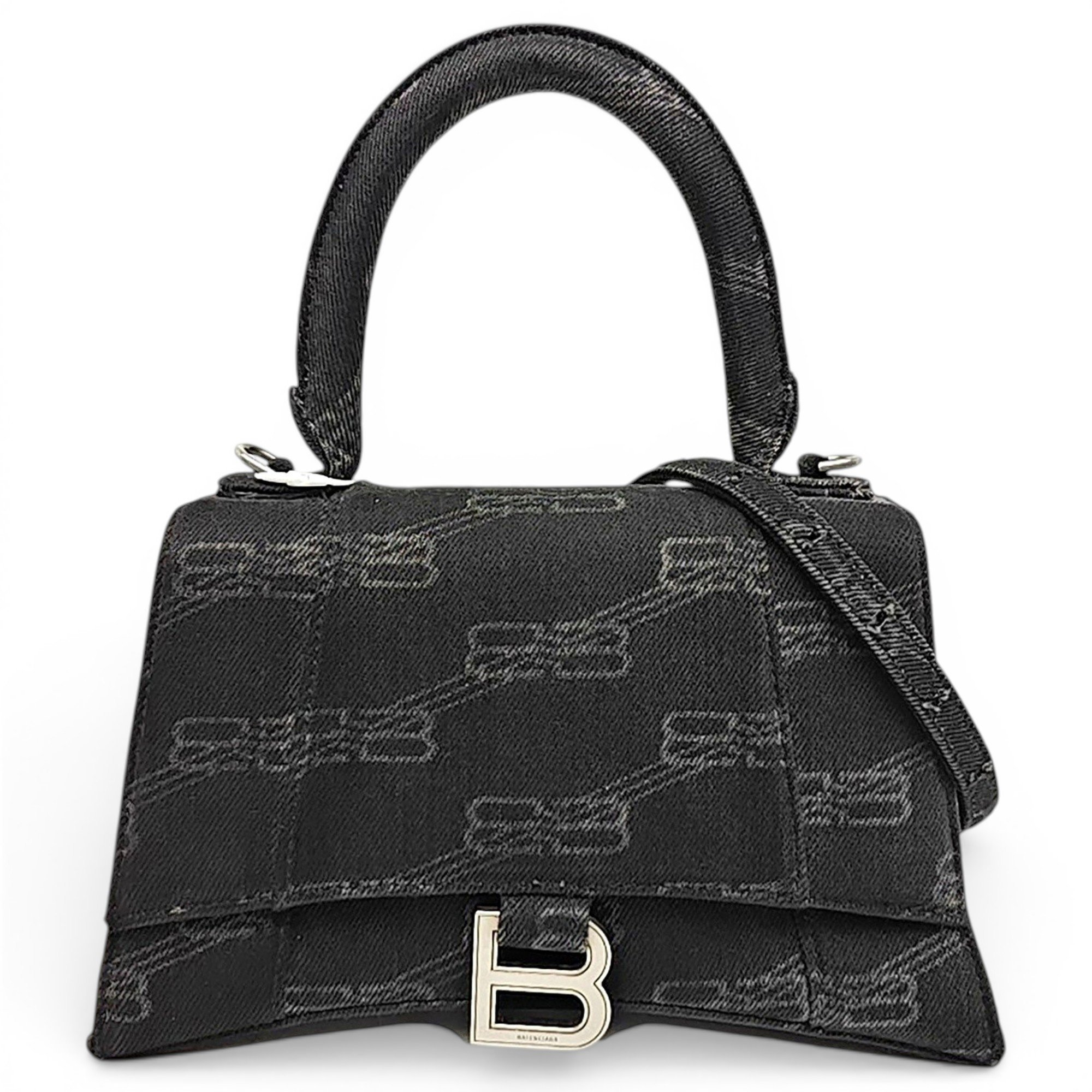 Hourglass cloth handbag