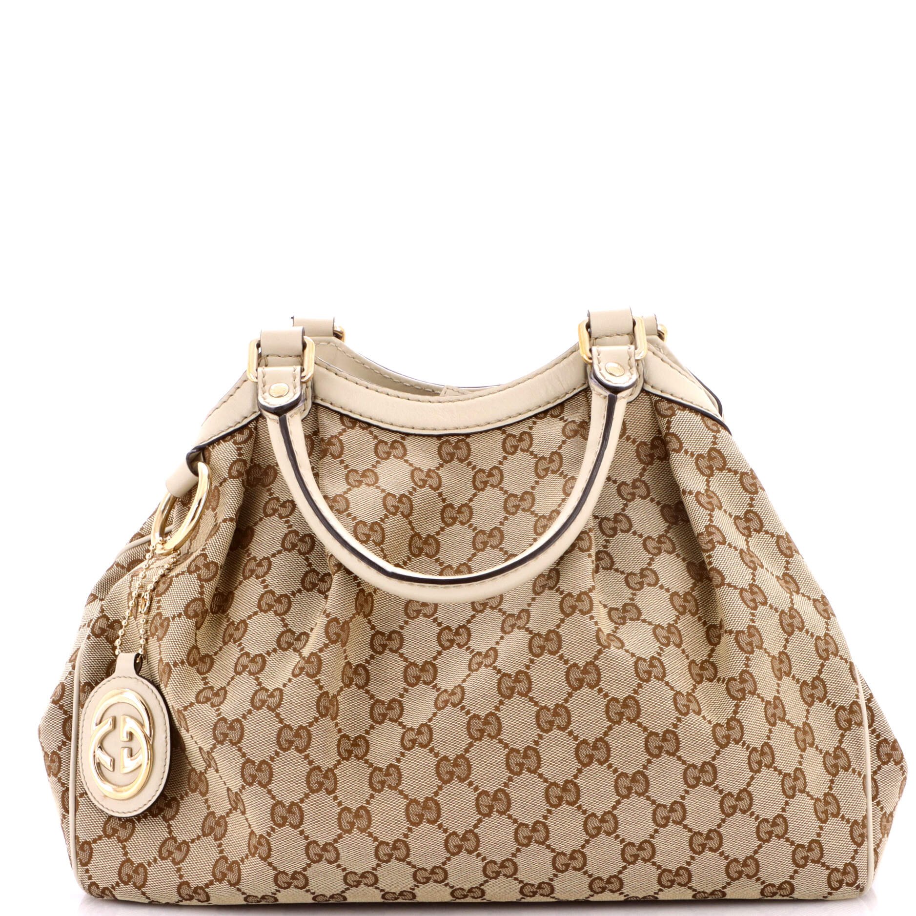 Sukey Tote GG Canvas with Leather Medium
