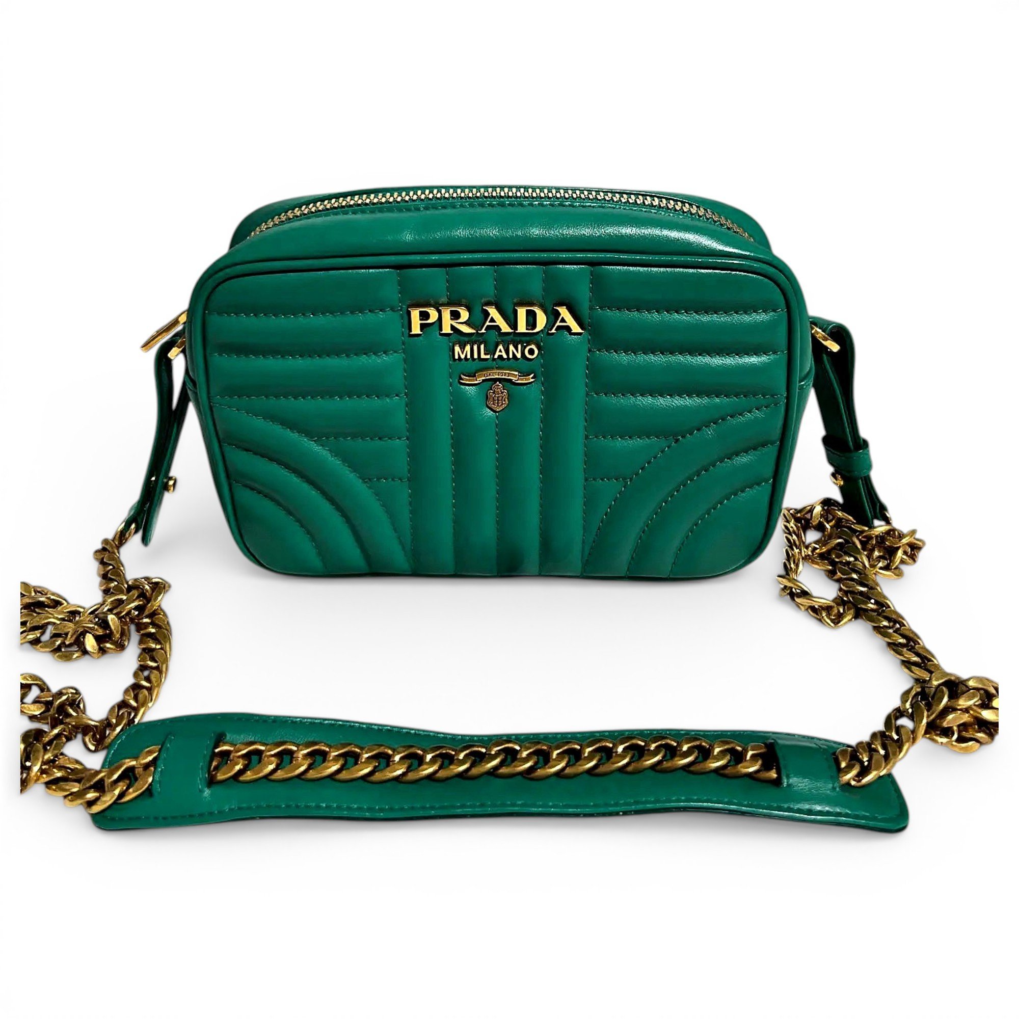 Prada Diagramme leather crossbody bag