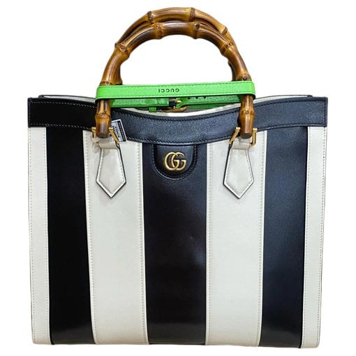 Diana Bamboo leather handbag