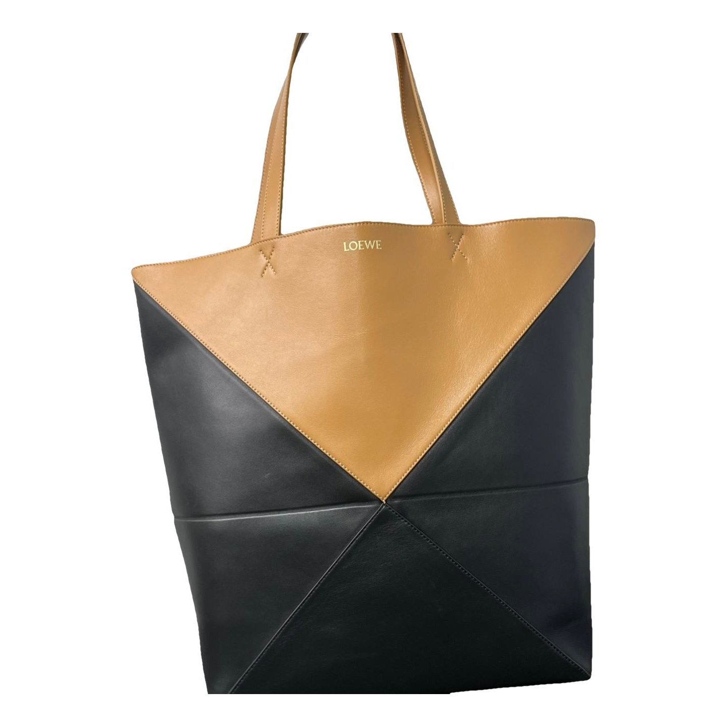 Puzzle Fold leather handbag