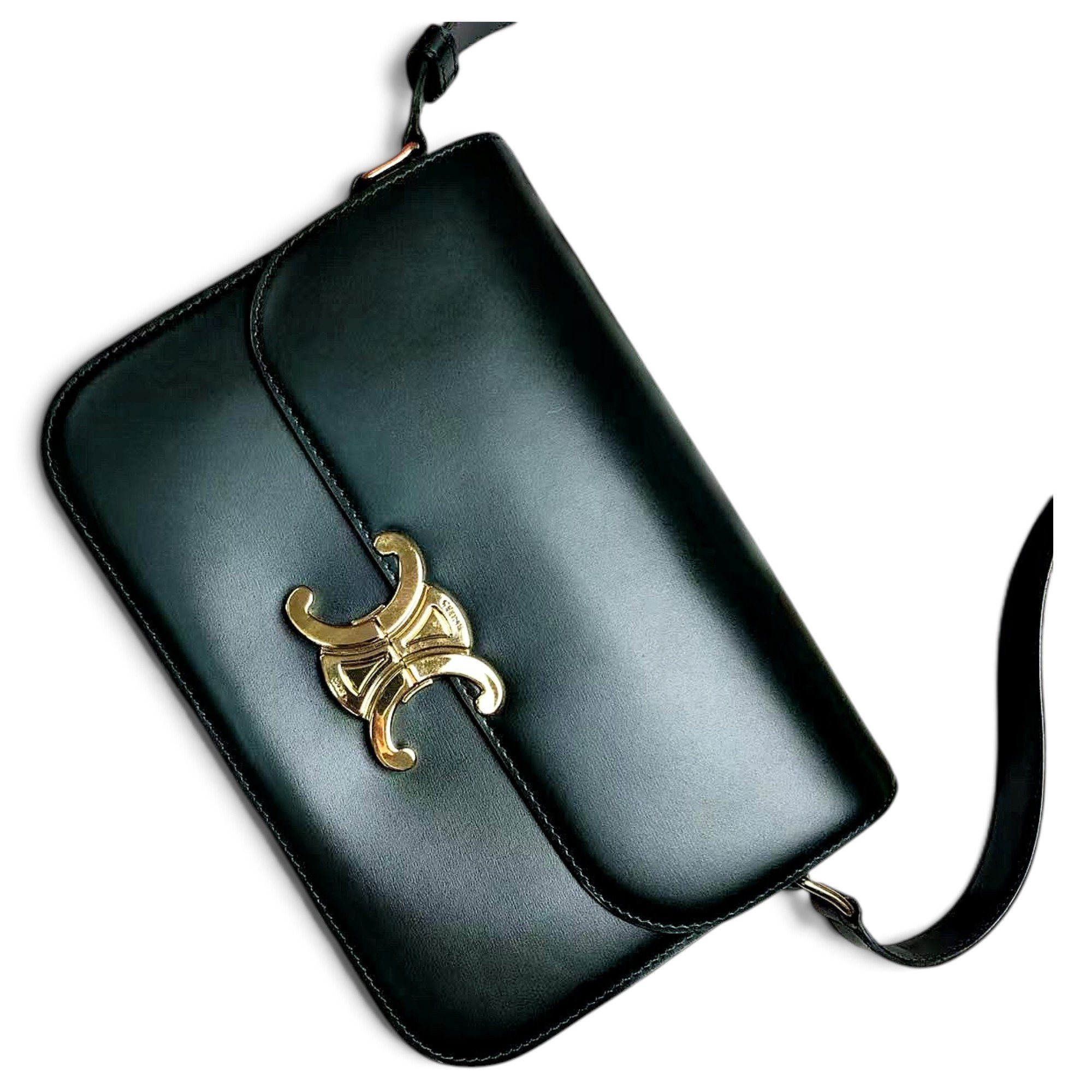 Triomphe leather handbag