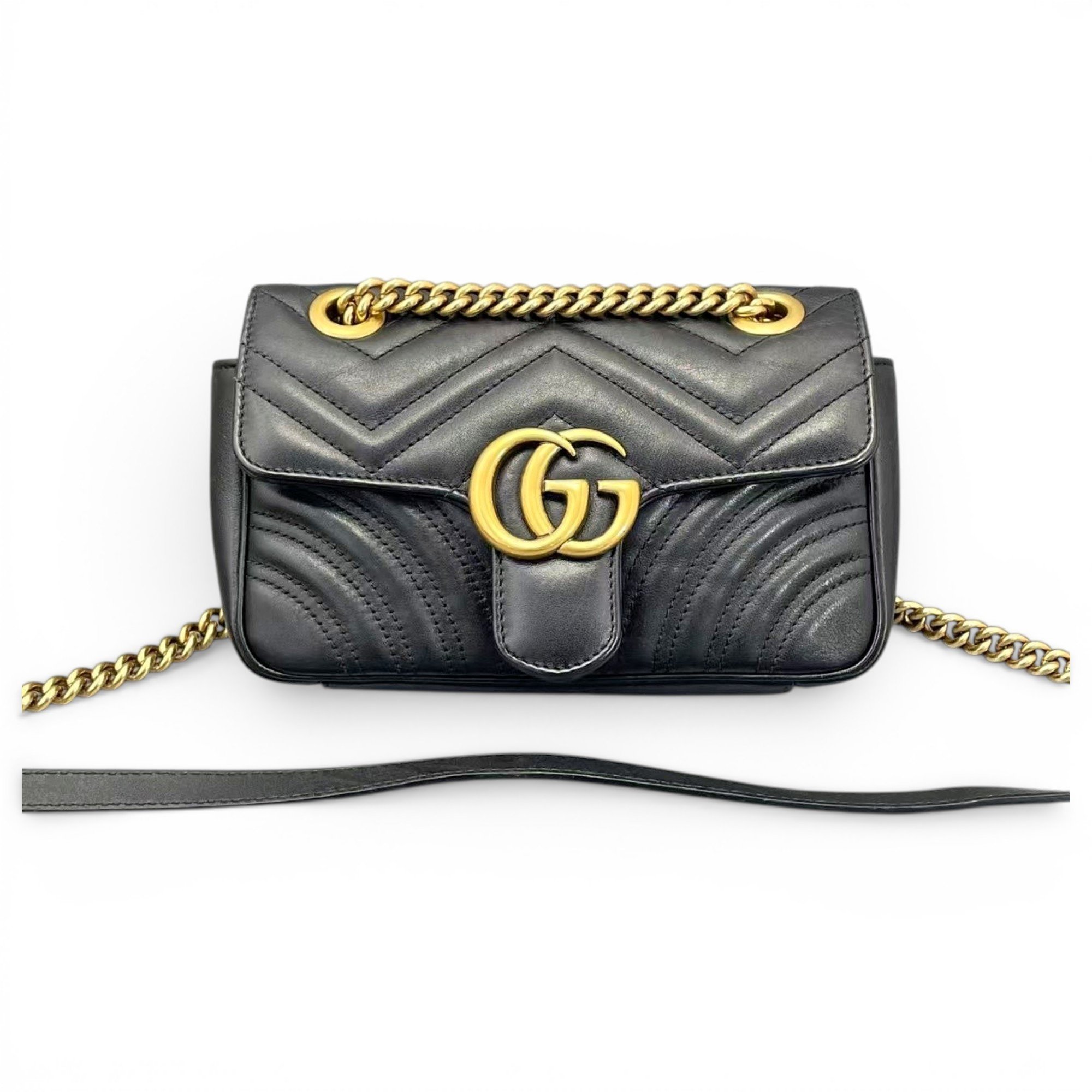 GG Marmont Flap leather handbag