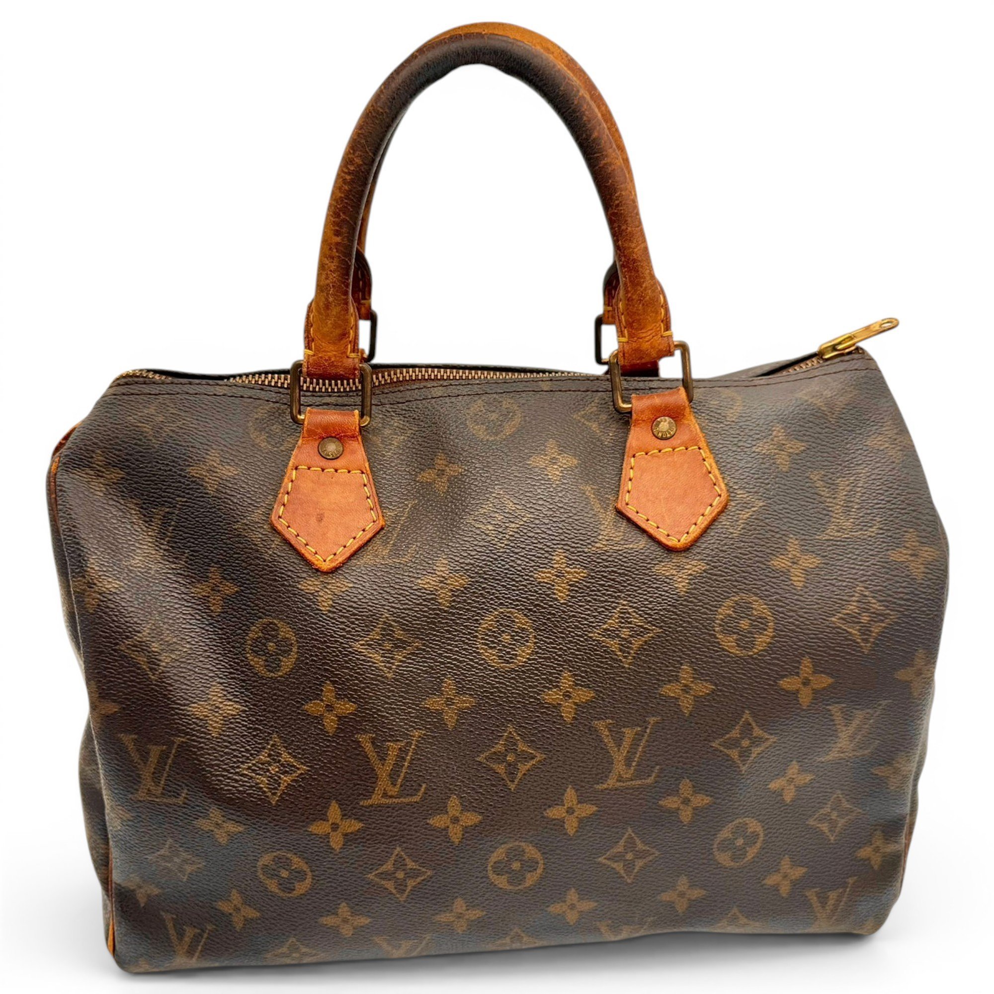 Speedy leather handbag