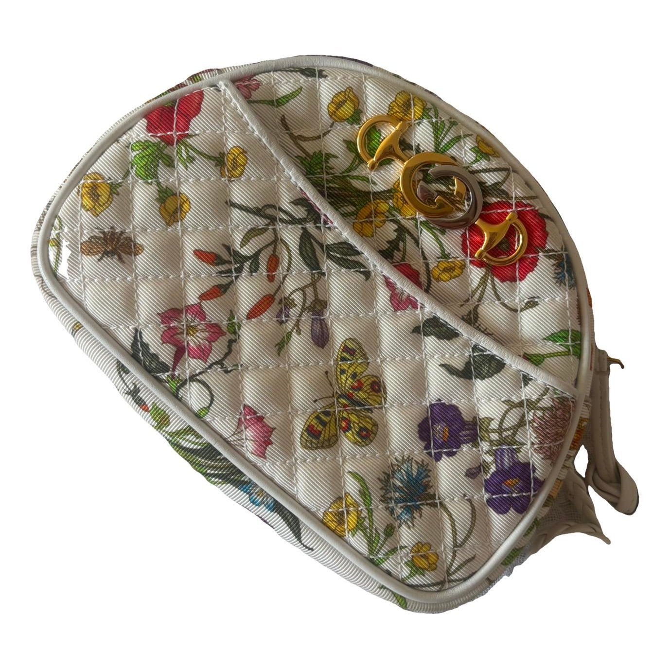 Laminated cloth crossbody bag