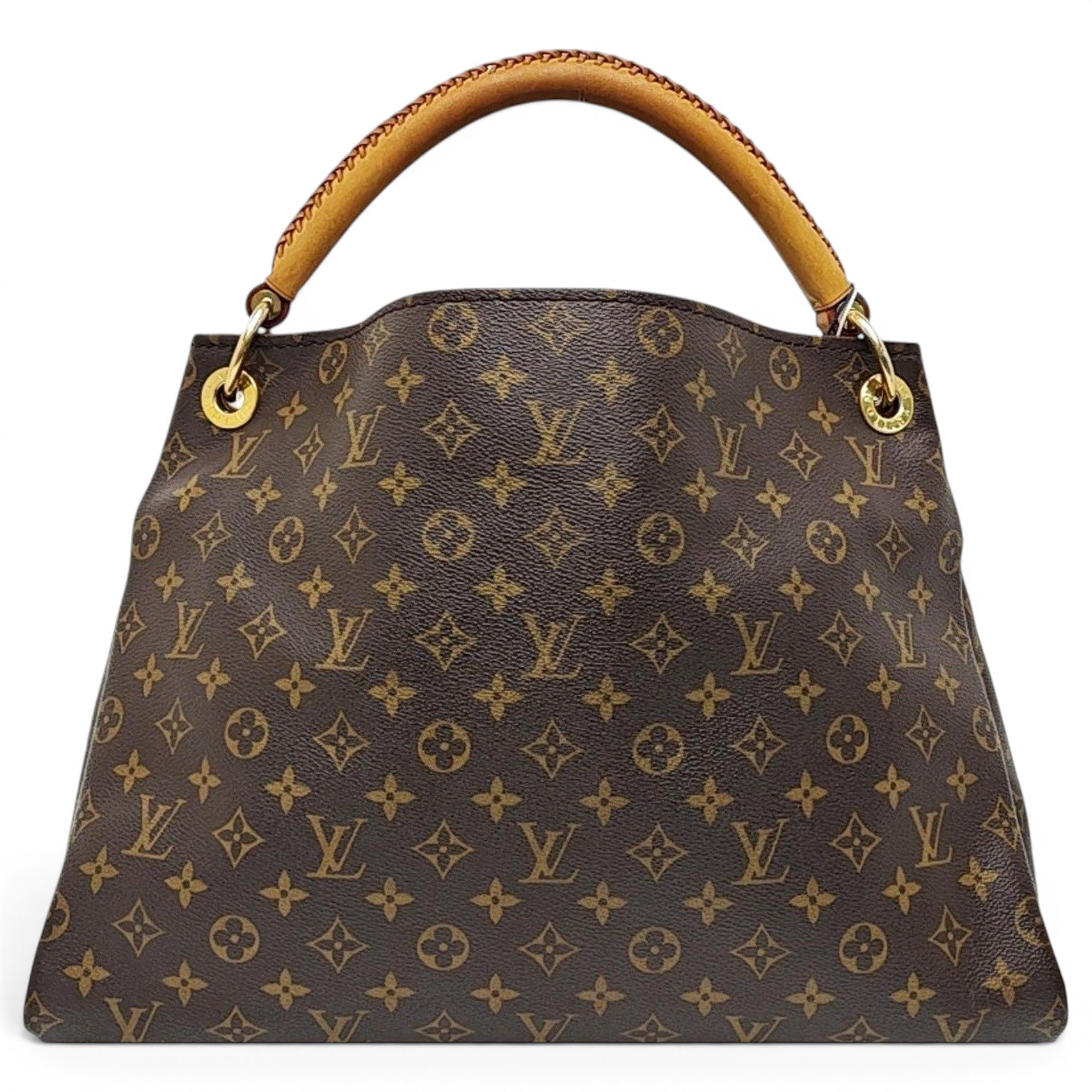 Artsy leather handbag