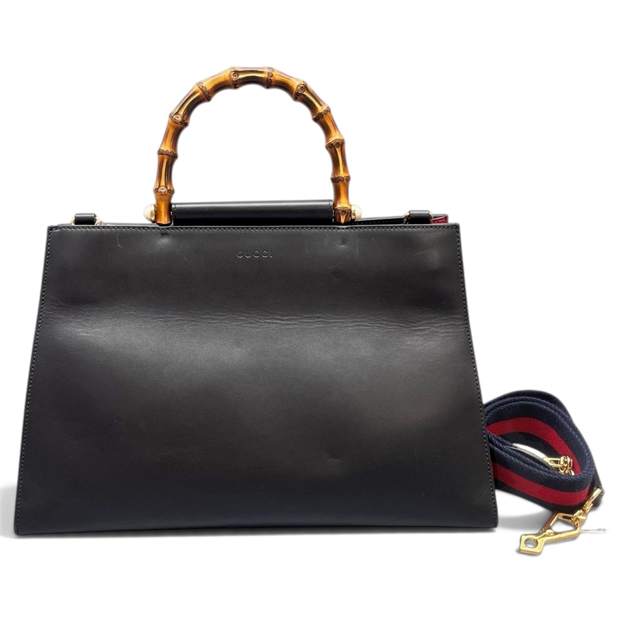 Bamboo leather handbag