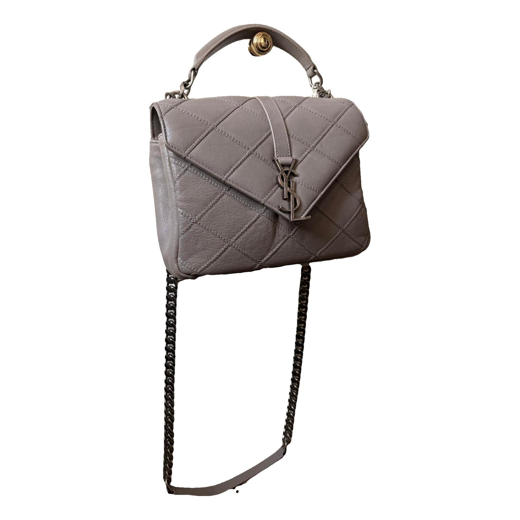 Collége monogramme leather handbag