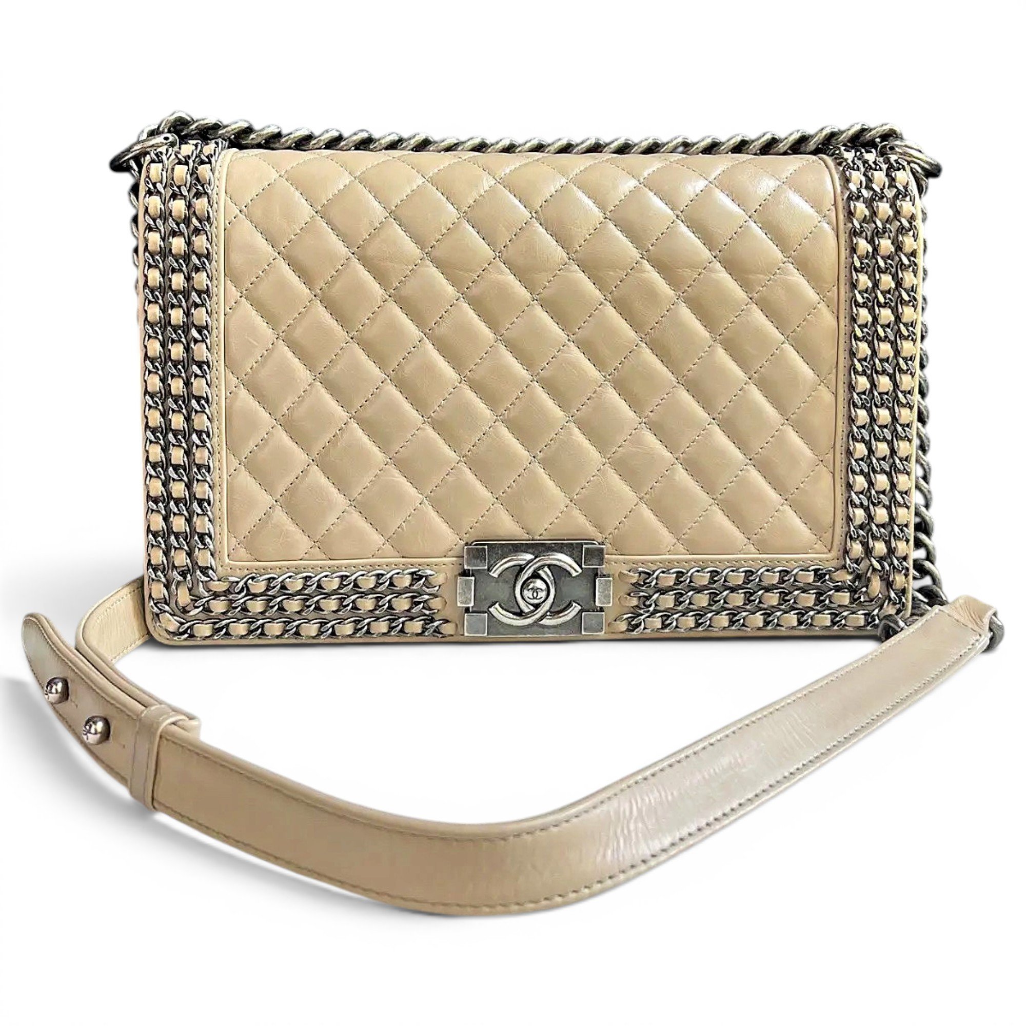 Boy leather crossbody bag
