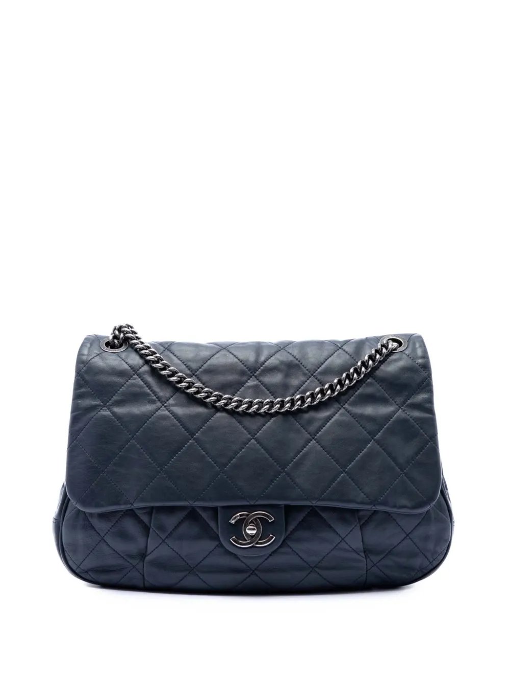 2012-2013 Quilted Calfskin Coco Pleats Flap shoulder bag