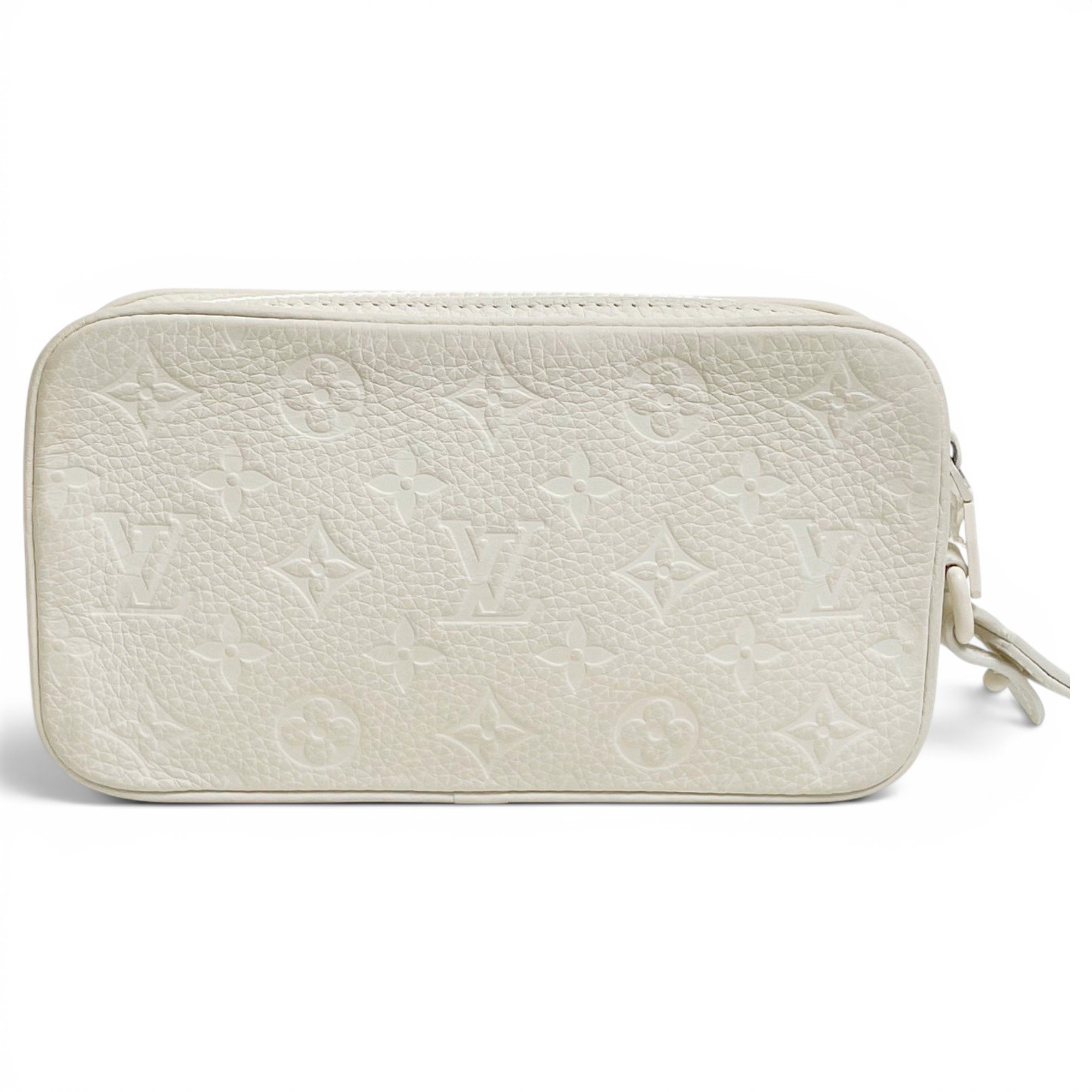 Leather clutch bag