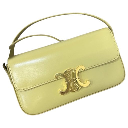 Triomphe chain leather handbag