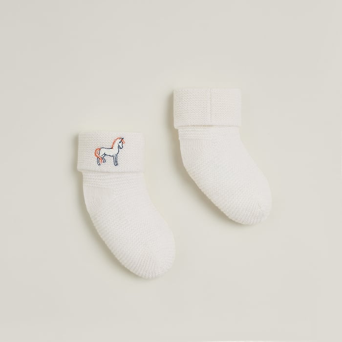 Blanc Crème Cabriole Socks