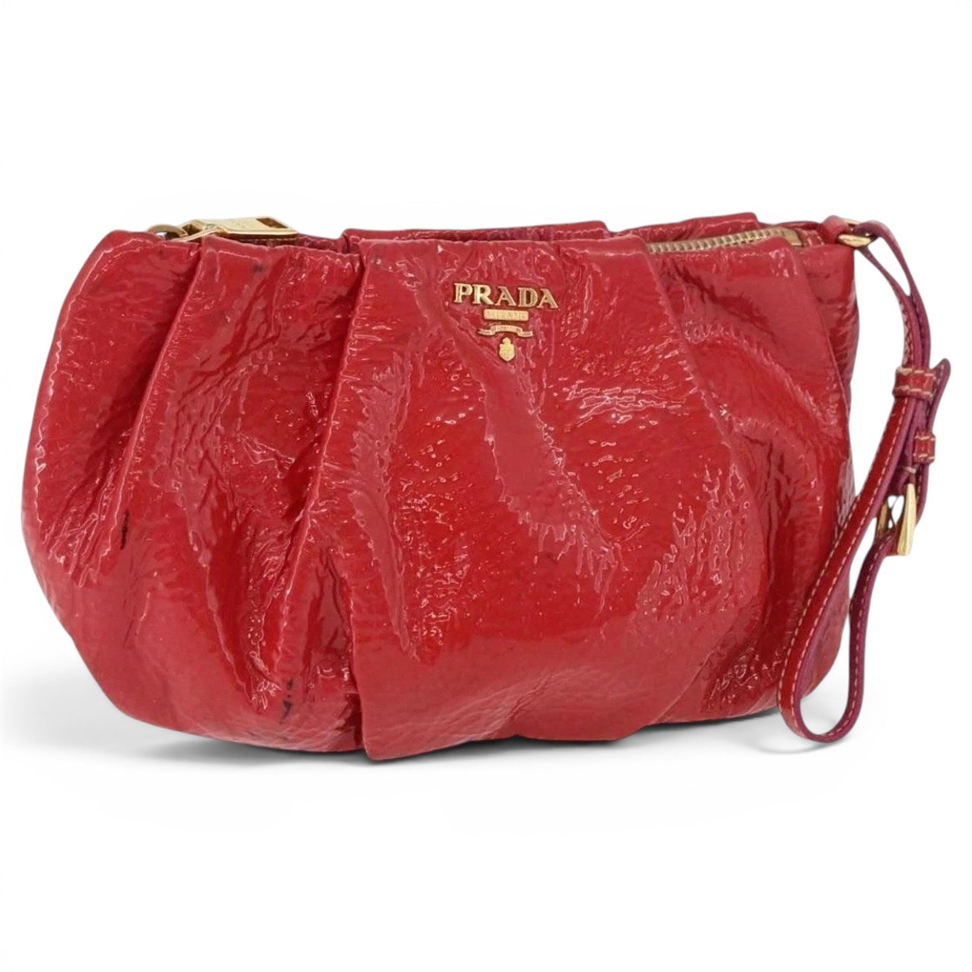 Patent leather handbag