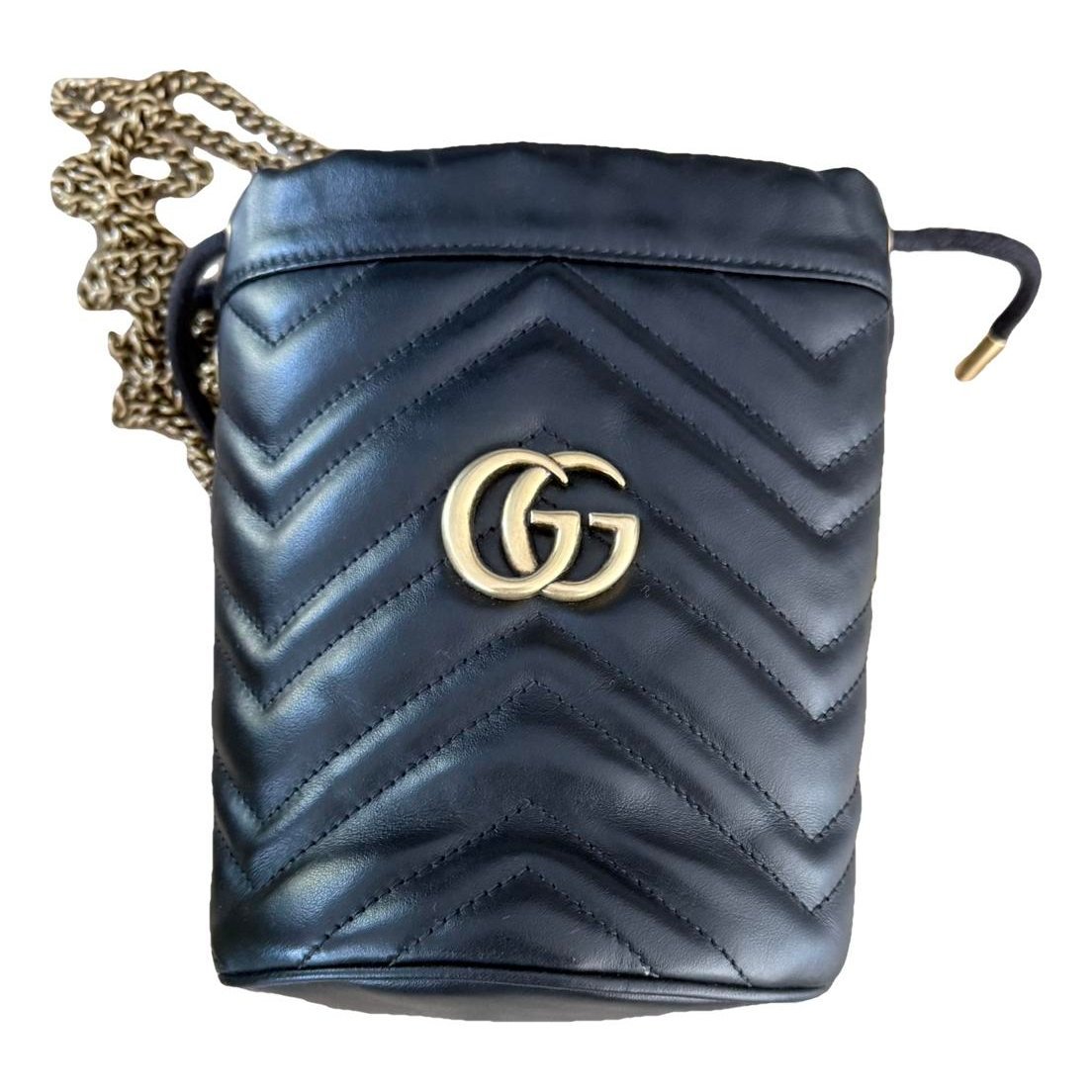 GG Marmont Chain Bucket leather crossbody bag