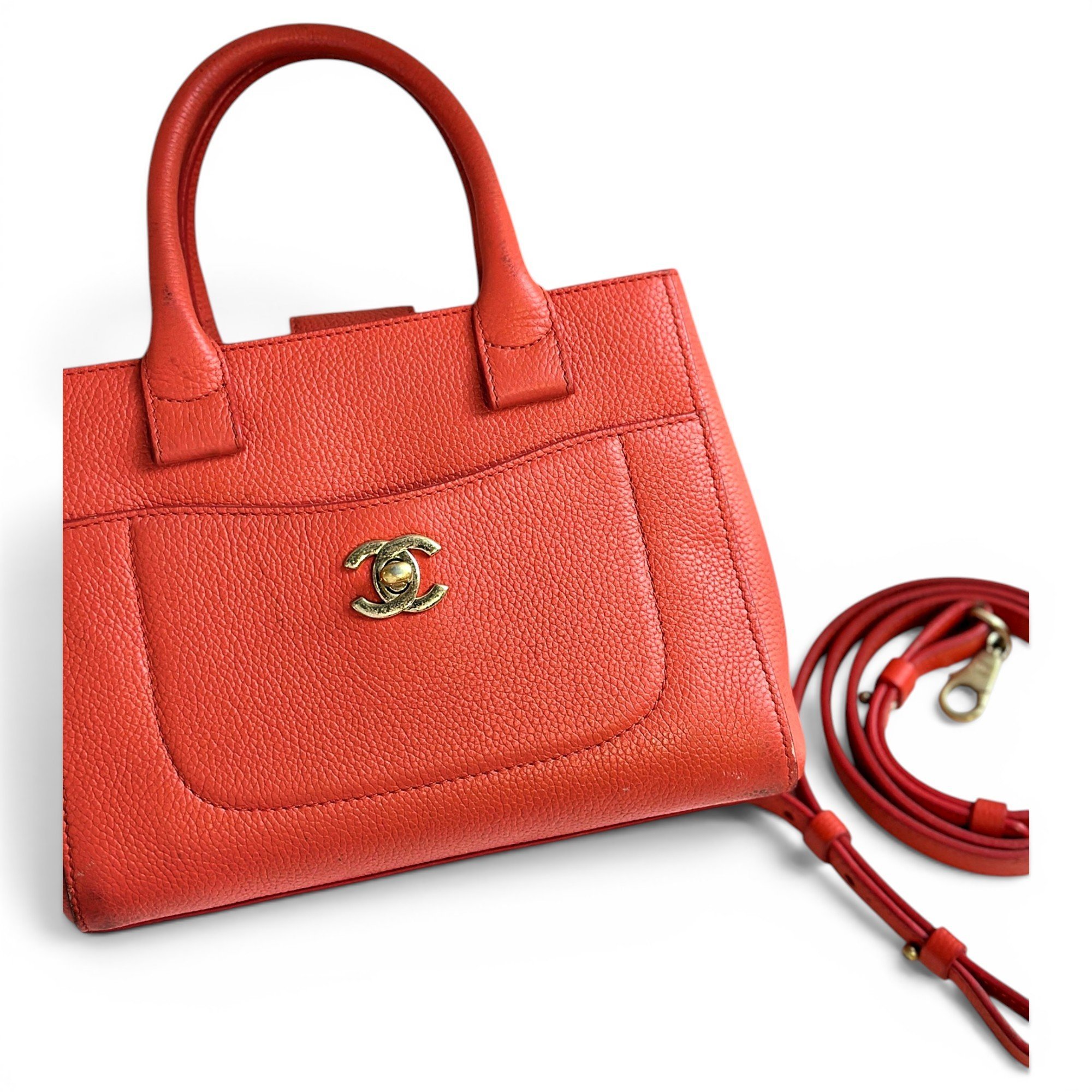 Executive leather tote