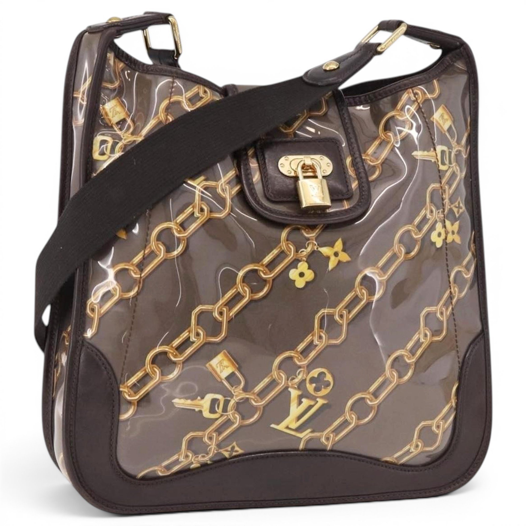 Musette leather handbag