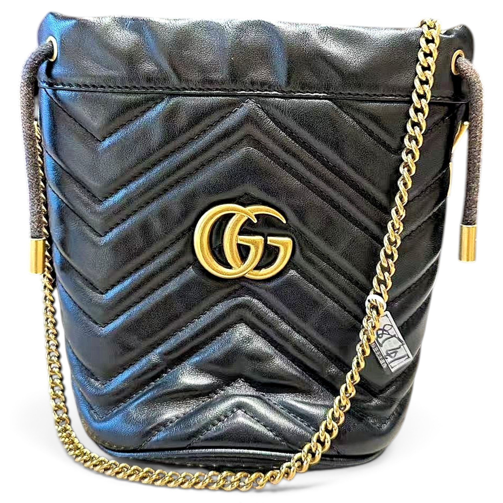 GG Marmont Chain Bucket leather bag
