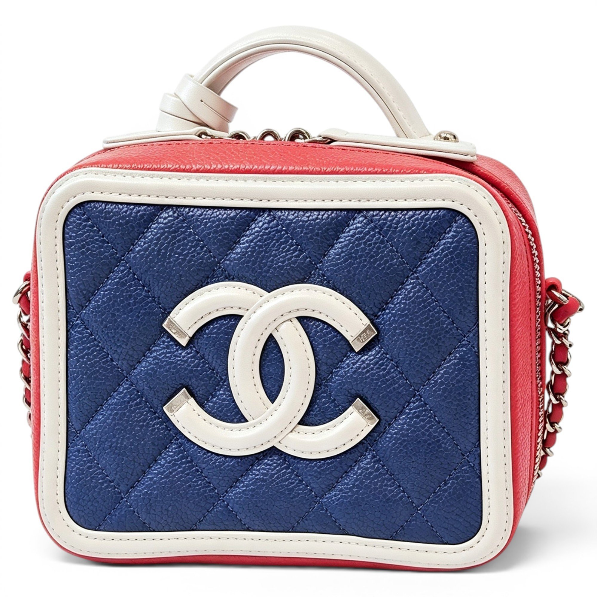 Vanity leather handbag