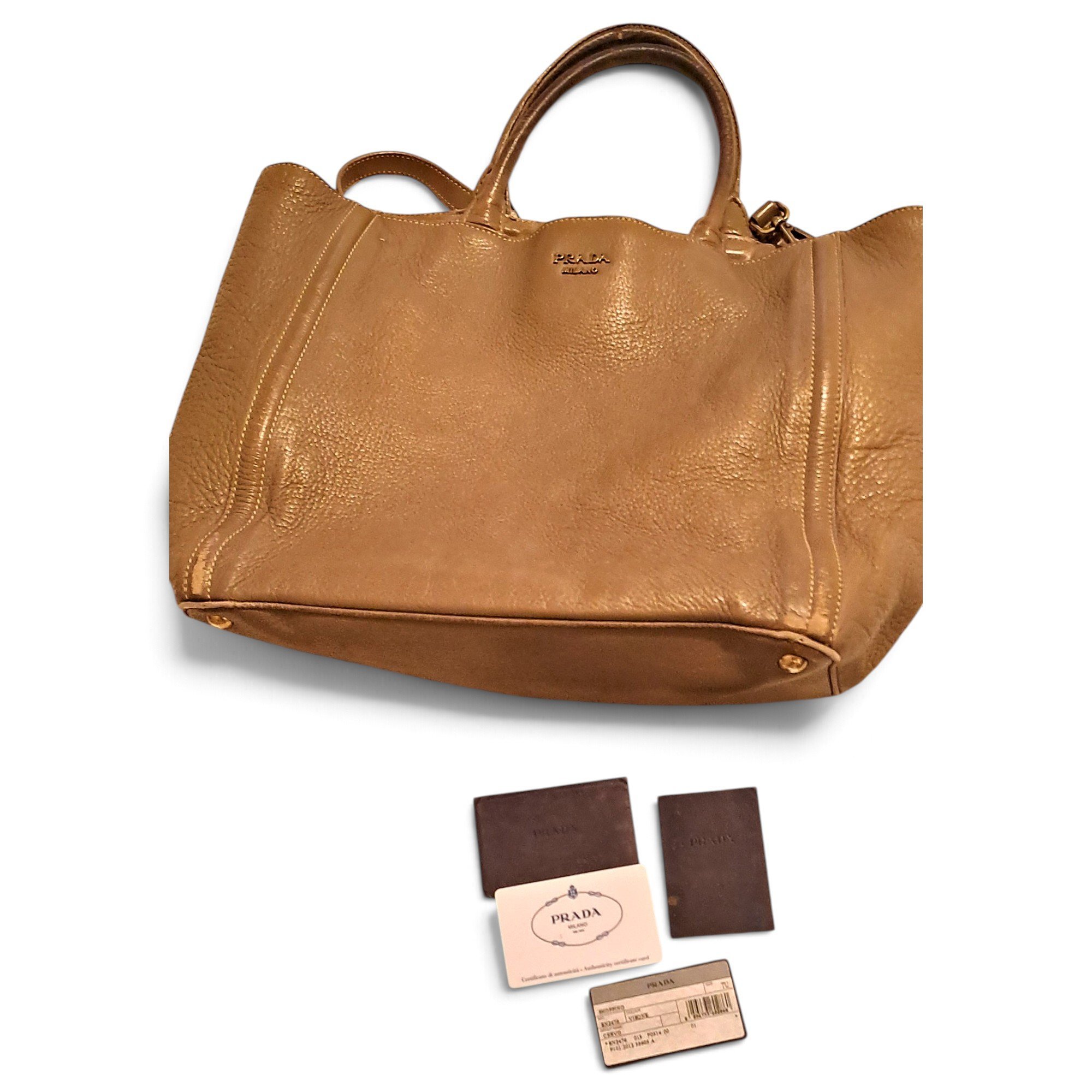Leather tote