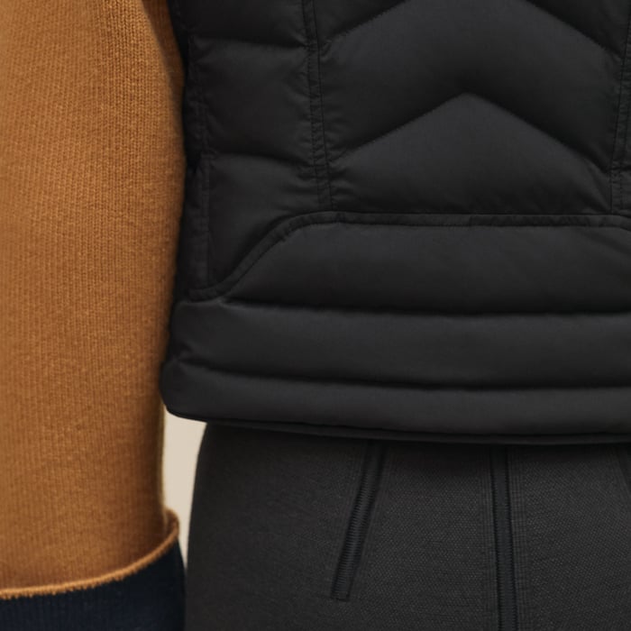 Noir Reversible Sleeveless Jacket
