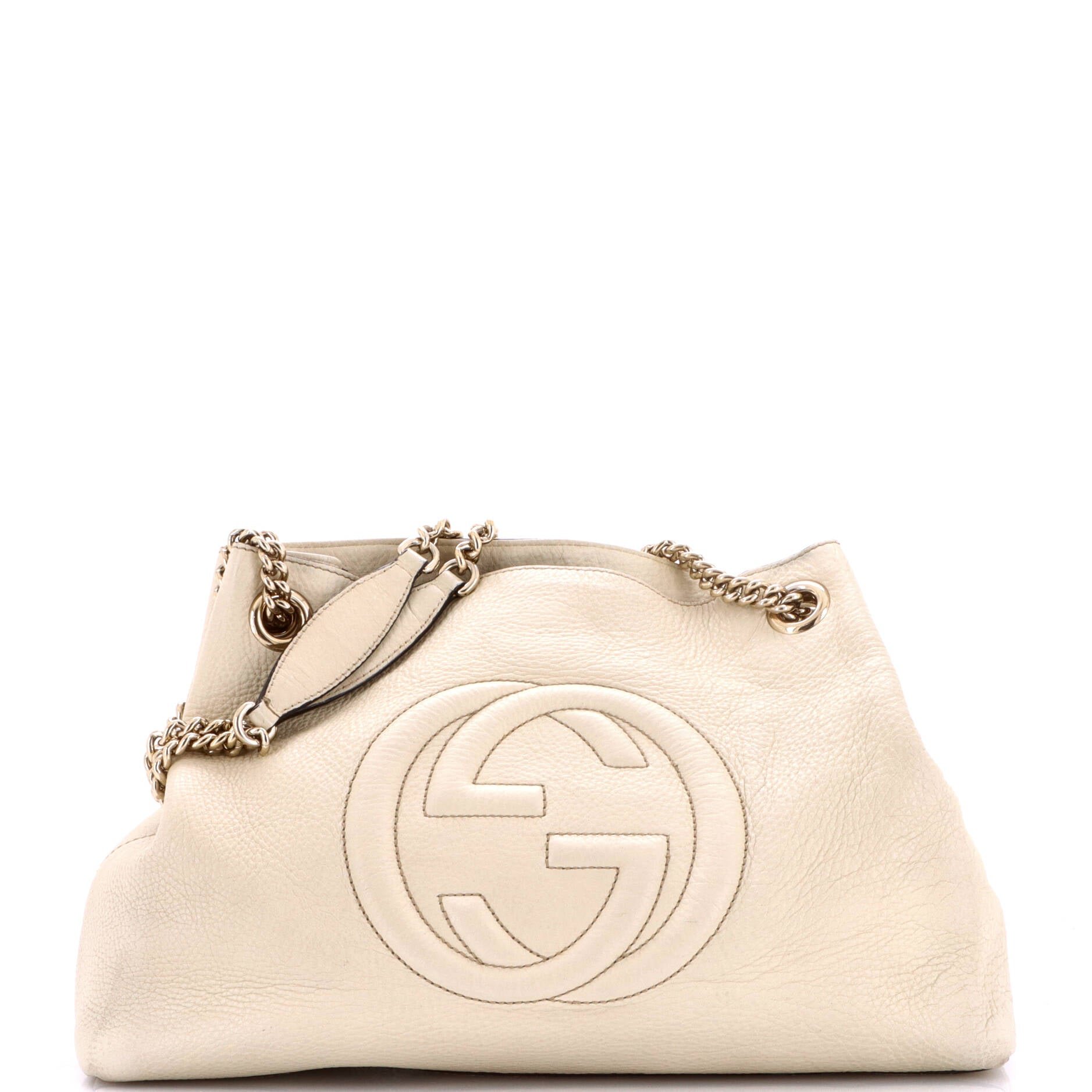 Soho Chain Strap Shoulder Bag Leather Medium
