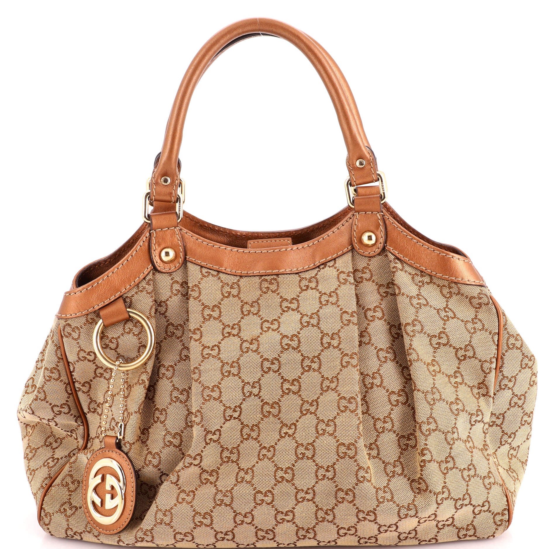 Sukey Tote GG Canvas with Leather Medium