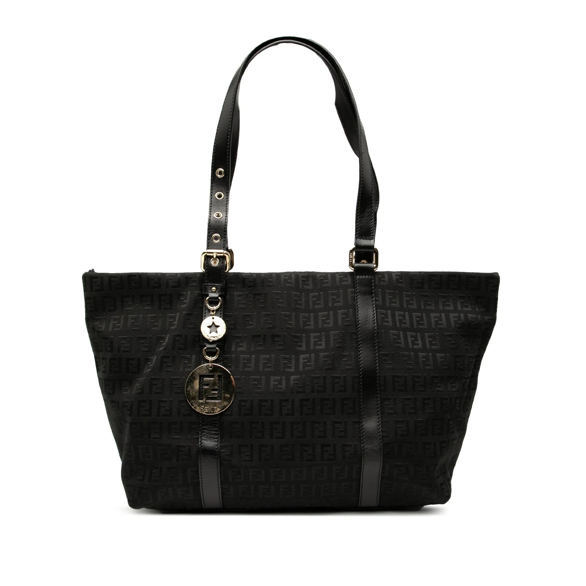 Pocket leather tote