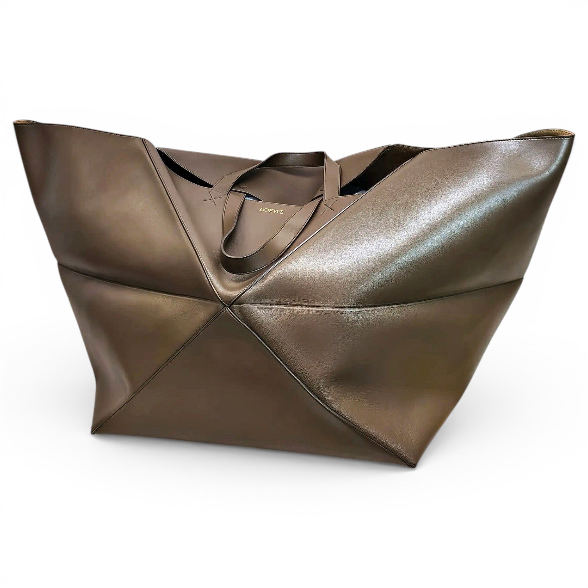 Puzzle Fold leather handbag