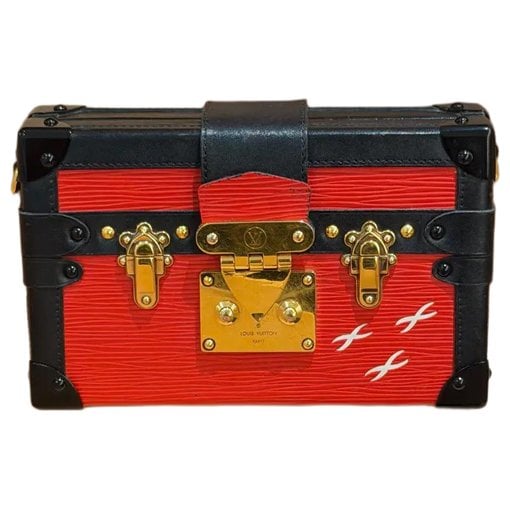 Petite Malle leather handbag