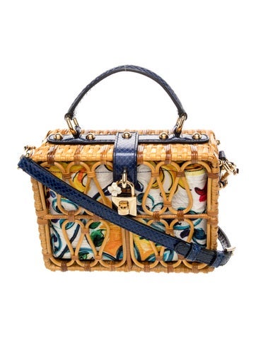 Rattan Top Handle Bag