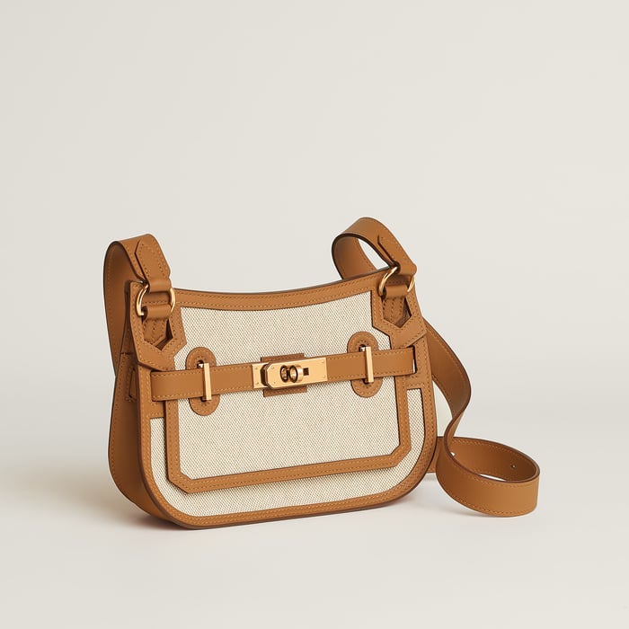 Jypsiere Mini Toile & Cuir Bag