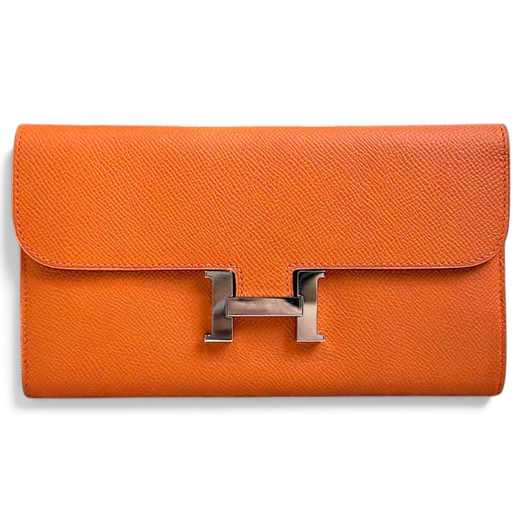 Leather clutch bag