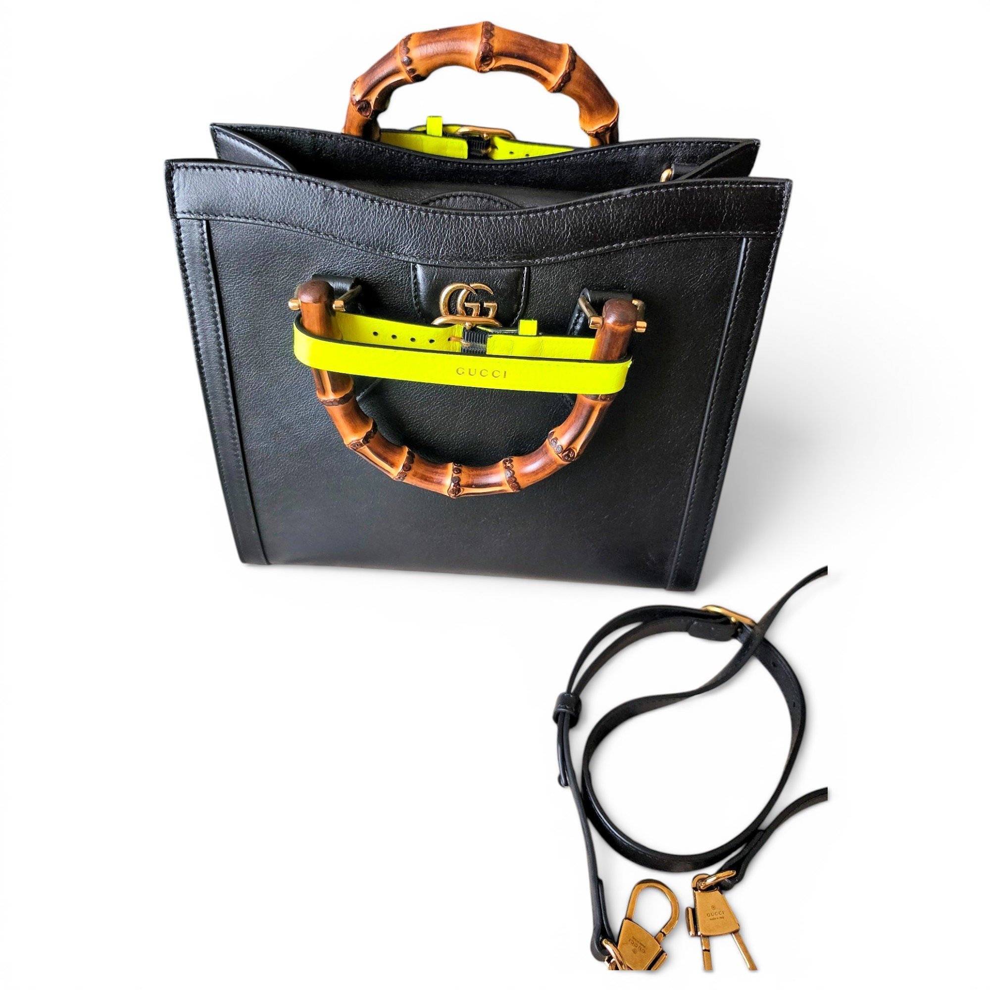 Diana Bamboo leather tote