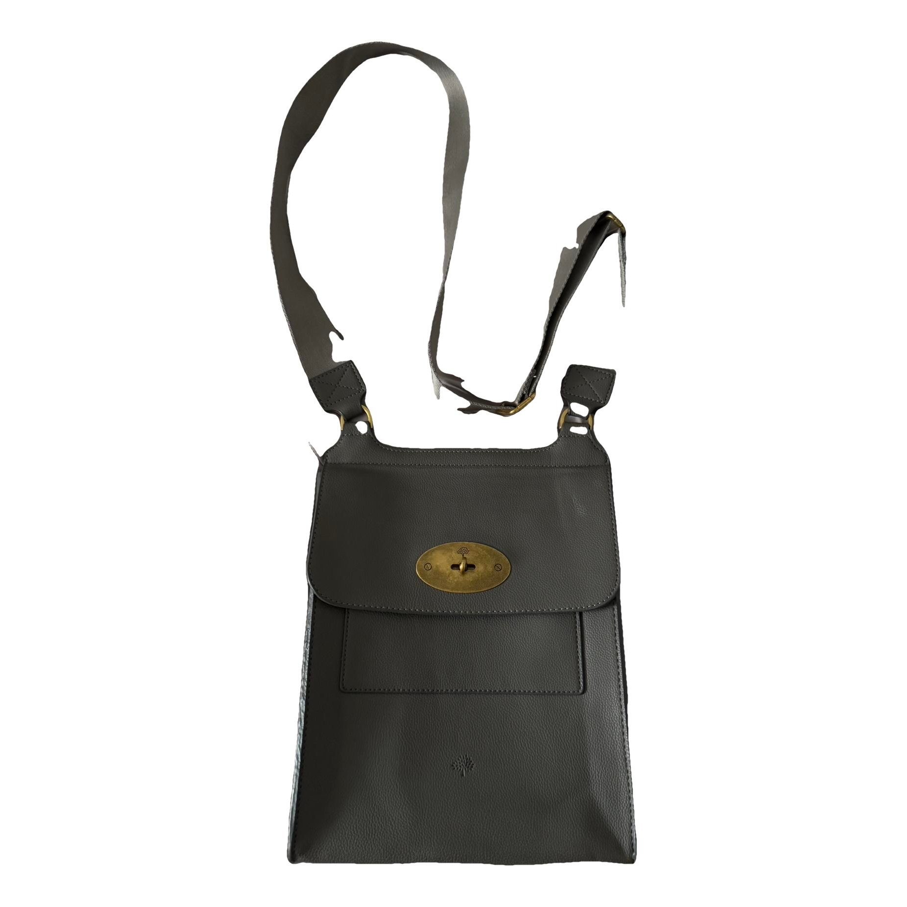 Leather clutch bag