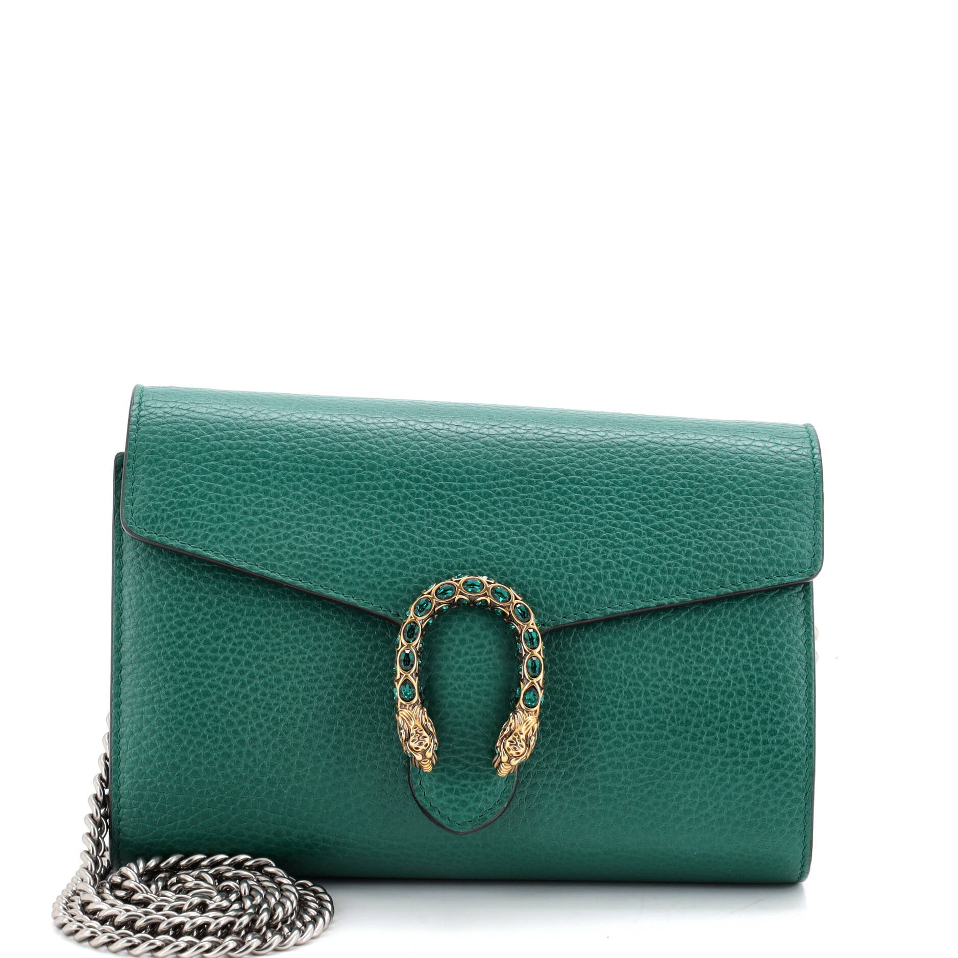 Dionysus Chain Wallet Leather with Embellished Detail Small