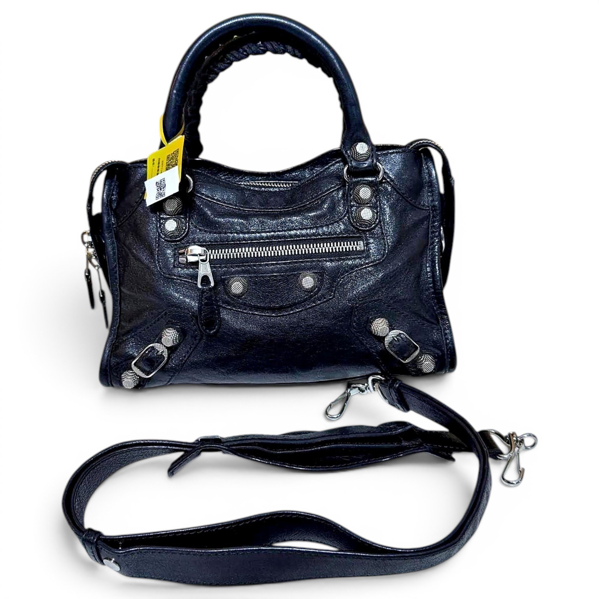 City leather mini bag