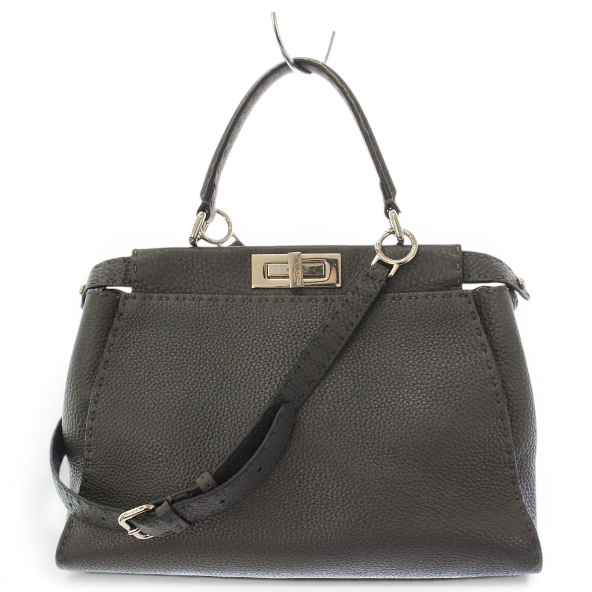 Peekaboo leather handbag
