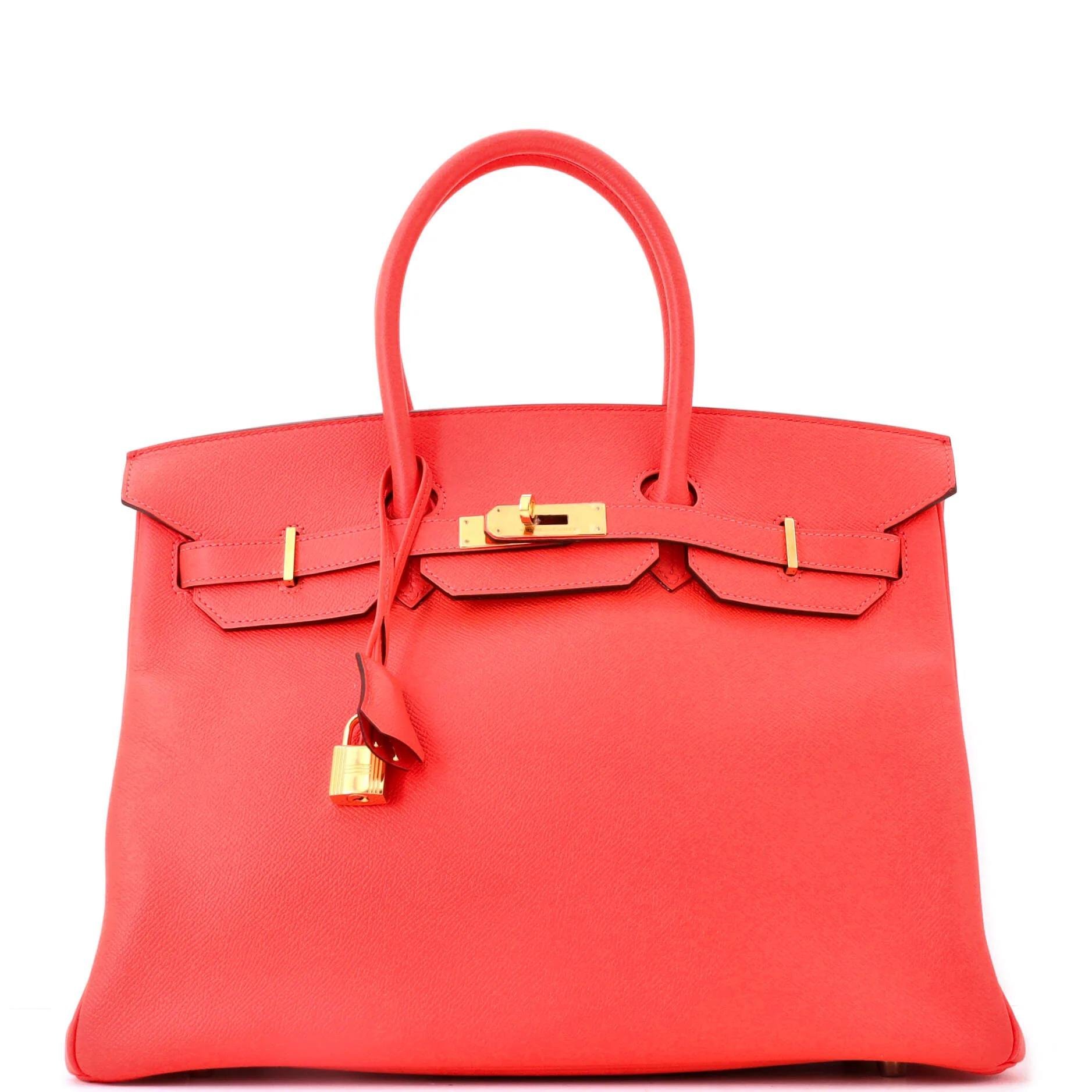 Birkin 35 leather handbag