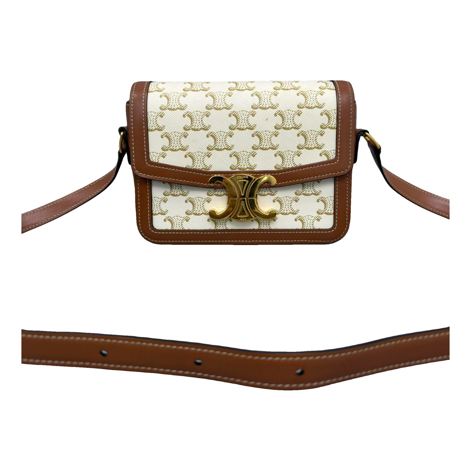 Triomphe leather handbag