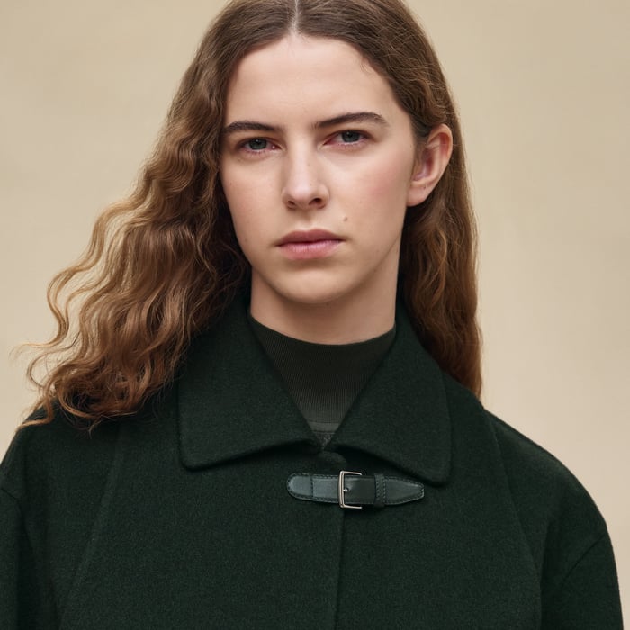 Vert Anglais Trench Modular Cashmere Coat