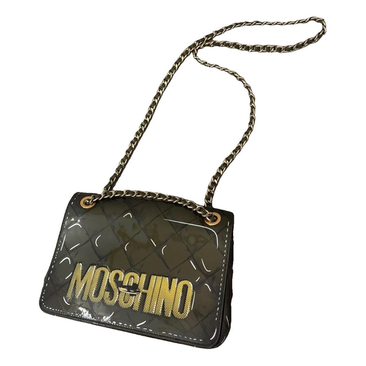 Biker patent leather bag