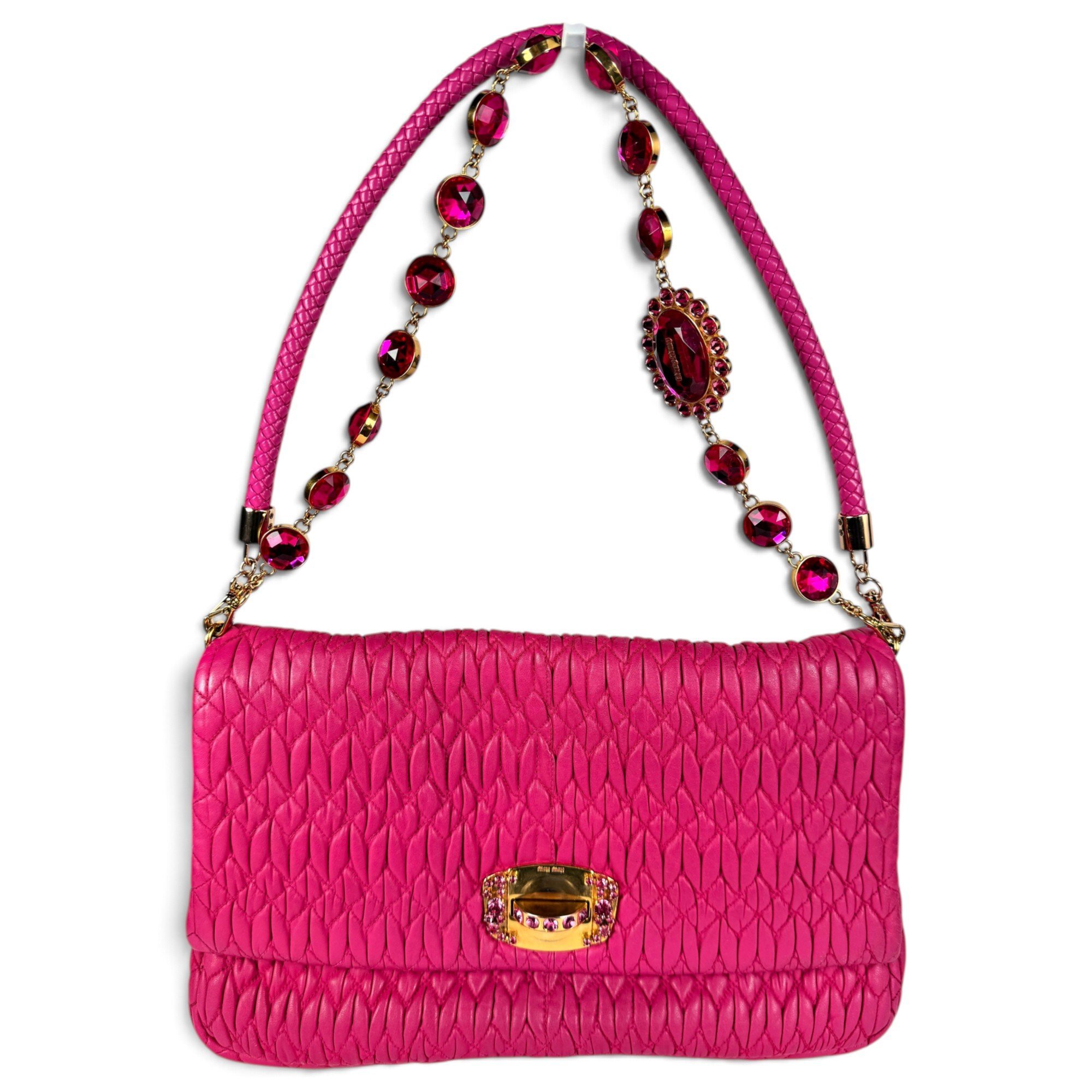 Miu Miu Matelassé leather handbag