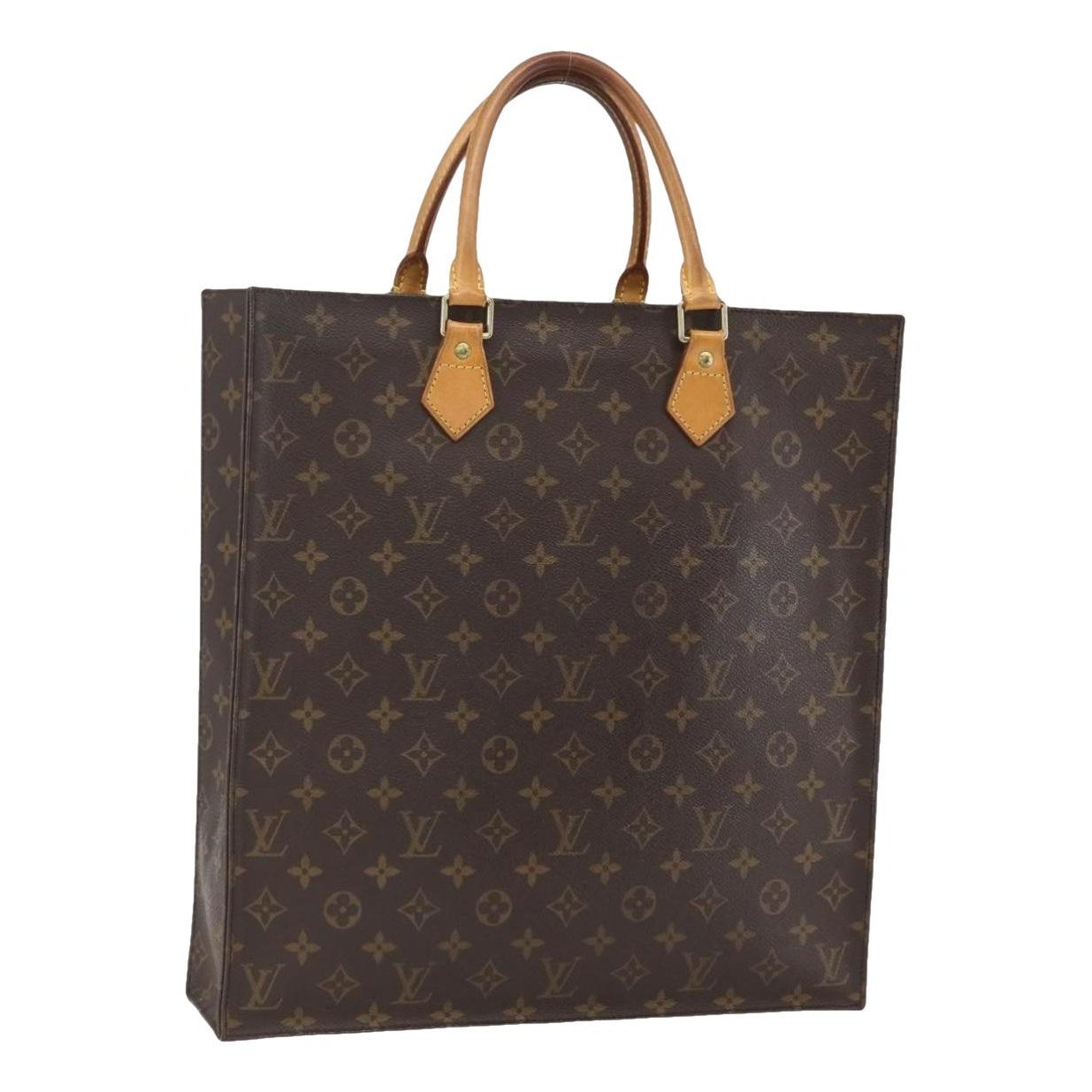 Plat leather tote
