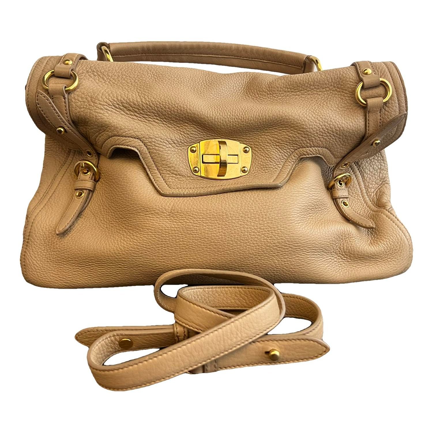 Bow bag leather handbag