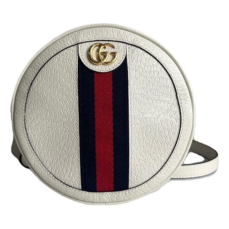 Ophidia Round leather handbag